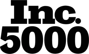 Black text on white background reads Inc. 5000 in bold, with Inc. above the number 5000.