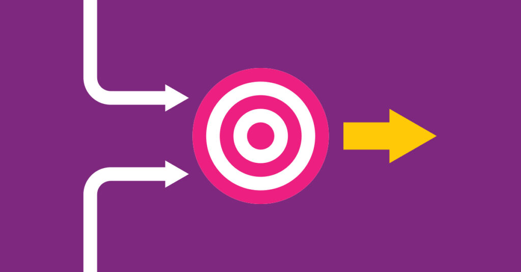 double impact for common goal, flat vector infographics