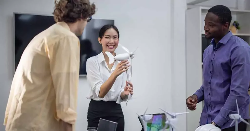 Startup team creates portable wind turbine prototype, matching user demand aim for investor funding